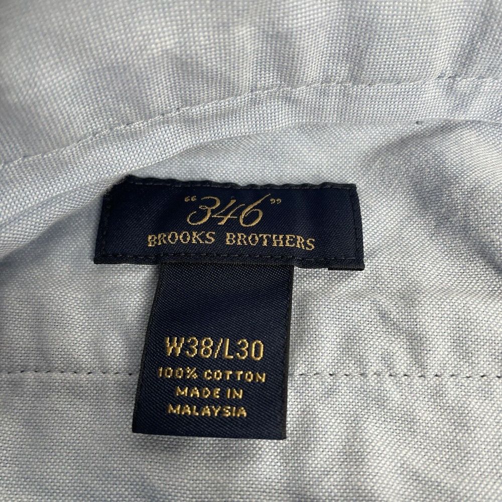 Brooks Brothers 346 Dress Pants, 38X30, Dark Blue, Mens Classic Designer - Picture 2 of 11